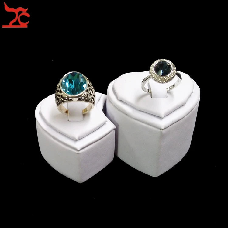 PU Lover's Ring Jewelry Display Tower Wedding Ring Pendant Display Holder