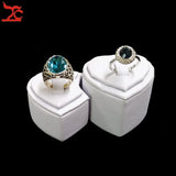 PU Lover's Ring Jewelry Display Tower Wedding Ring Pendant Display Holder