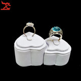 PU Lover's Ring Jewelry Display Tower Wedding Ring Pendant Display Holder