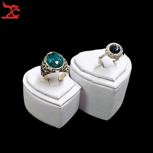 PU Lover's Ring Jewelry Display Tower Wedding Ring Pendant Display Holder