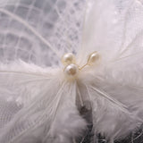 Tulle Cap Feather Birdcage Net Fascinator Veil Hairpins Hair Clips