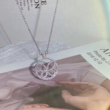 Zircon Micro-Set Pendant Necklace 925 Stamp