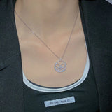 Zircon Micro-Set Pendant Necklace 925 Stamp