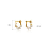 925 Silver Fresh Water Pearl Ball Stud Earrings