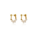 925 Silver Fresh Water Pearl Ball Stud Earrings