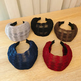 Gray Lace Wide Brim Headband Hairpin