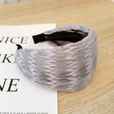 Gray Lace Wide Brim Headband Hairpin