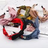 Retro Bowknot Fabric Hair Hoop