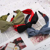 Retro Bowknot Fabric Hair Hoop