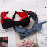 Retro Bowknot Fabric Hair Hoop