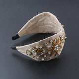 Inlaid Rhinestone Crystal Flower Headband Prom Gorgeous Headwear