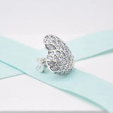 Winter Sparkling Heart Earring 925 Sterling Silver Studs