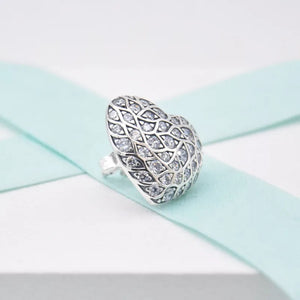 Winter Sparkling Heart Earring 925 Sterling Silver Studs