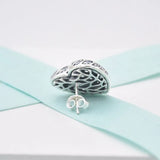 Winter Sparkling Heart Earring 925 Sterling Silver Studs