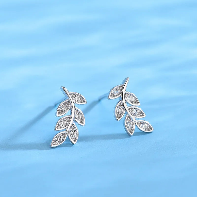925 Silver Olive Branch Zircon Couple Gift