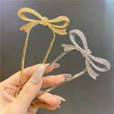 Women Bowknot Rhinestone Hairpins Hair Sticks Bridal Wedding Hair Clip