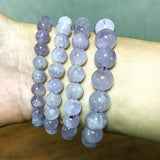 Women Bracelet Lavender Crystal Purple Jades 6mm 8mm 10mm