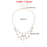 Flower Heart Choker Necklace Boho Jewelry