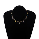 Flower Heart Choker Necklace Boho Jewelry