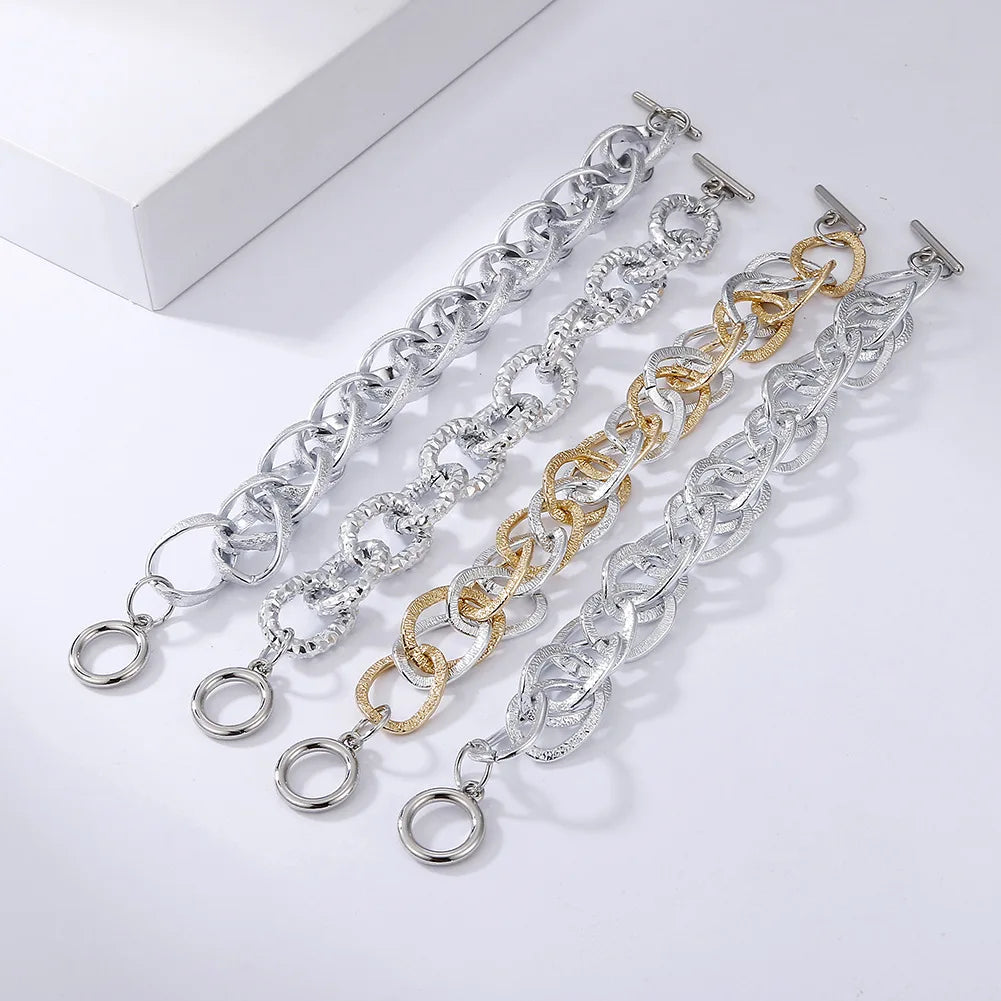 Women Classic Silver Bracelet Multi-layer Charm Bracelet For Men