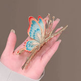 Women Butterfly Claw Clip Metal Hair Claw Girl Sweet Flower Hair Clips