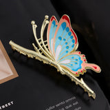 Women Butterfly Claw Clip Metal Hair Claw Girl Sweet Flower Hair Clips