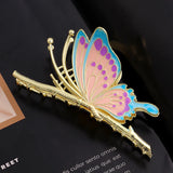 Women Butterfly Claw Clip Metal Hair Claw Girl Sweet Flower Hair Clips