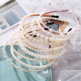 Sweet Lovely Women Pearls Headband Hair Hoops Holder Hair Ornament Head Ban