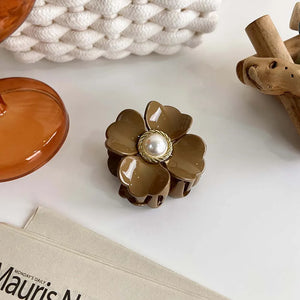 Coffee Acrylic Large Hair Claw Clip for Girls