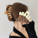 Coffee Acrylic Large Hair Claw Clip for Girls