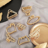 Heart Hollow Geometric Hair Claws Sweet Headband Hair Accessories