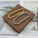 Stainless Steel Beaded Charm Bracelet for Women