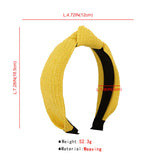 Bohemian Raffia Wide Center Cross Hair Hoop