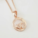 Rose 585 Heart Shape Pendant Jewelry