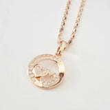 Rose 585 Heart Shape Pendant Jewelry