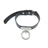 Women Punk Choker Necklace Stud Metal Buckle Goth Collar