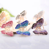 Rhinestone Butterfly Hair Claw Clips Crystal Hairpins Hair Accessories