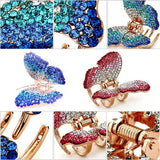 Rhinestone Butterfly Hair Claw Clips Crystal Hairpins Hair Accessories