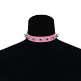 Sexy Punk Choker Leather Collar Chain Cosplay Gothic Necklace