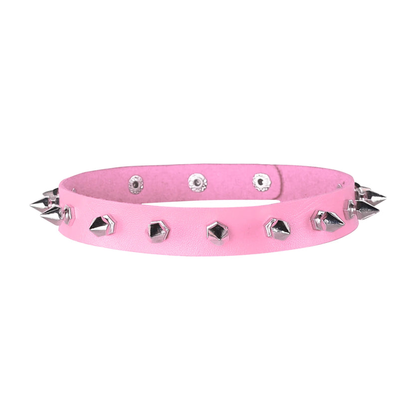 Sexy Punk Choker Leather Collar Chain Cosplay Gothic Necklace
