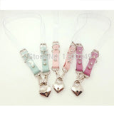 Women Sweet Heart Lock Harajuku Leather Choker Necklace