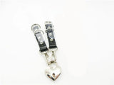 Women Sweet Heart Lock Harajuku Leather Choker Necklace