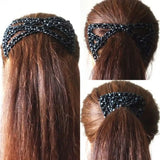 Pearl Beaded Hair Claw Hairpin Up-Do Bun Maker