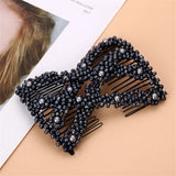 Pearl Beaded Hair Claw Hairpin Up-Do Bun Maker
