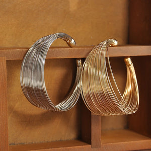 Women Open Wide Cuff Bracelet Jewelry