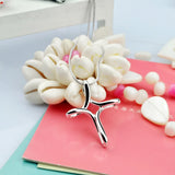 925 Silver Cross Pendant Snake Chain Necklace