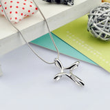 925 Silver Cross Pendant Snake Chain Necklace