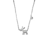 925 Silver Bracelet Reindeer Fairy Horn Zircon Jewelry Gift