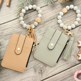 Women's Card Bag Keychain Silicone Bracelet