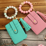 Women's Card Bag Keychain Silicone Bracelet